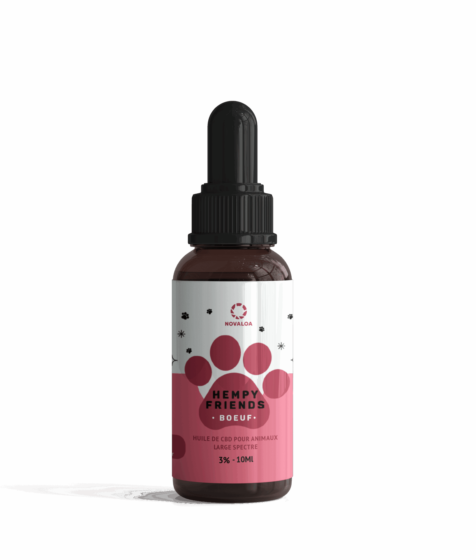 Huile CBD premium ANIMAUX 3% - Saveur BOEUF