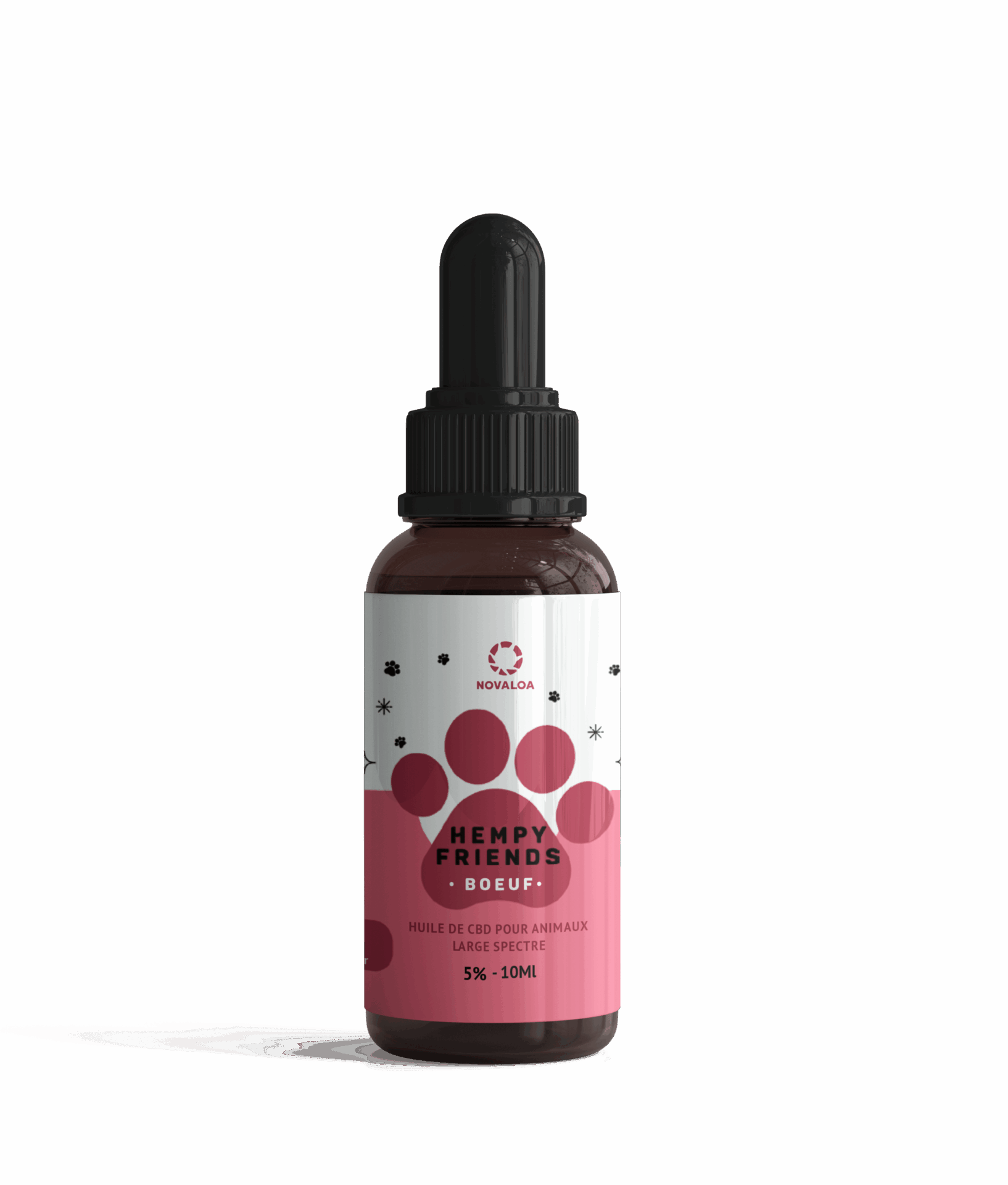 Huile CBD premium ANIMAUX 5% saveur BOEUF